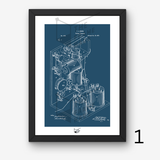 Thomas Edison Patent Blueprints