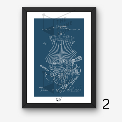 Thomas Edison Patent Blueprints