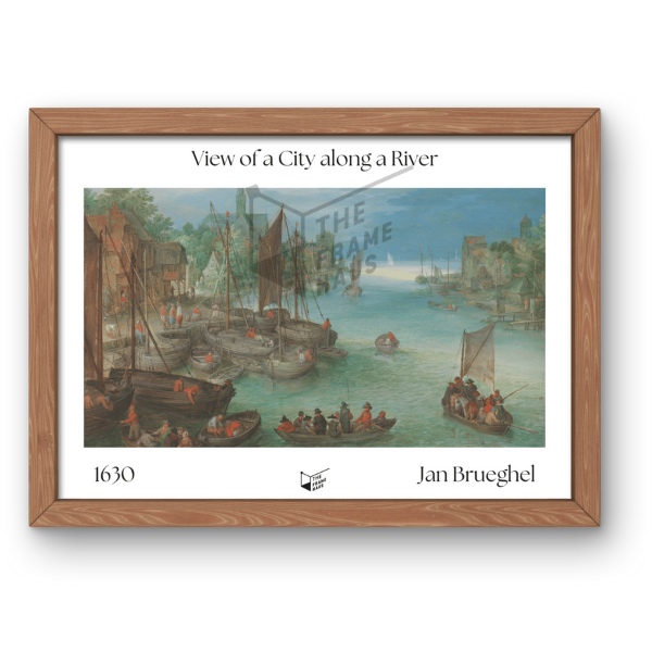 View of a City along a River