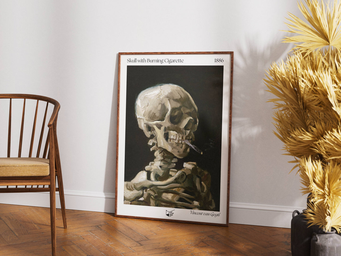 Skull with Burning Cigarette